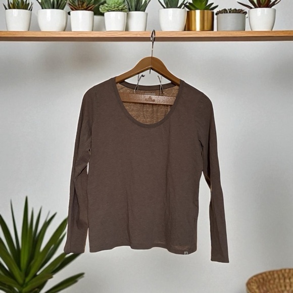 Pact Pants - Pact Organic Cotton V Neck Long Sleeve Tee